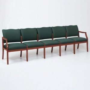  Franklin Series 5 Seat Sofa Finish Cherry, Material 