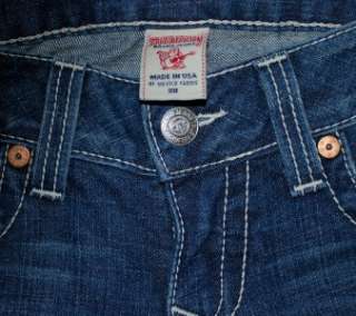TRUE RELIGION Joey FLARE Lowrise Jeans Premium w/ white Stitching sz 