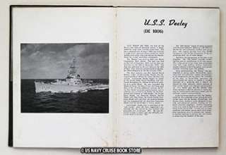 USS DEALEY DE 1006 MEDITERRANEAN CRUISE BOOK 1957 1958  