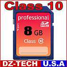 Brand New 8GB Class 10 SD HC (SDHC) High Speed Professional Flash 