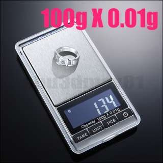 100g/0.01g Mini Digital Jewelry Pocket GRAM Scale S347  