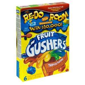 Fruit Gushers Tropical Flavors 4.5 oz  Grocery & Gourmet 