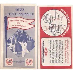  1977 New York Yankees Yankees 1977 Official Schedule   MLB 