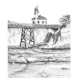  Matted Print   Cape Arago Lighthouse