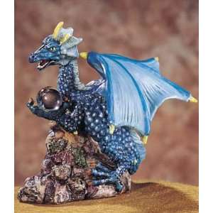   Perched on Rock with Orb   Summitt Dragon Collection