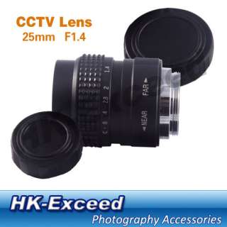 25mm F1.4 1/2 Security CCTV Lens for CCD Box Camera C Mount GF1 GH1 