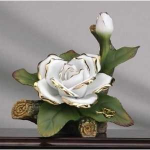  Pack of 4 Porcelain 50th Gold Wedding Anniversary Rose 