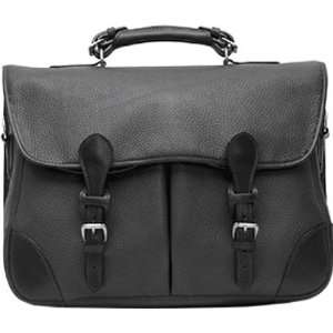   Momentum Collection Leather Anglers Briefcase Bl