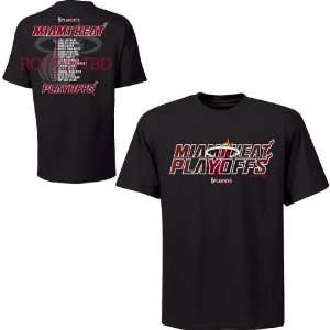 NBA Exclusive Collection Miami Heat 2011 NBA Playoffs Roster T Shirt
