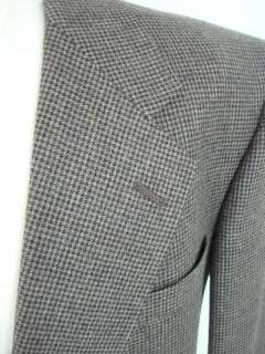Hart Shaffner Marx 2 Piece Houndstooth Suit ~ 44L 35x31 ~ Large ~ Grey 
