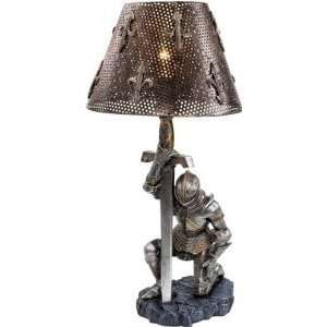  Xoticbrands 22 Gothic Medieval Knight Sculpture Lamp 
