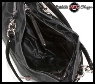 BNWT COACH SIGNATURE BROOKE SHOULDER BAG PURSE 17183 BLACK NEW  
