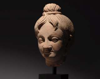 magnificent 3/4 lifesize Ancient Gandharan terracotta sculpture of a 
