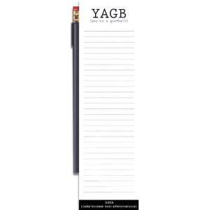  YAGB (Youre a Goofball) Magnetic Refrigerator Notepad 