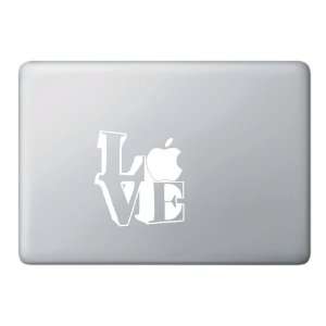  LOVE Sculpture   White   Vinyl Laptop or Macbook Decal 