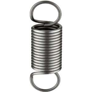  Wire Extension Spring, Steel, Inch, 0.65 OD, 0.069 Wire Size, 3.5 