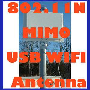 MIMO 34dBm USB WIFI BOOSTER 802.11B/G/N Antenna 2.4GHz  