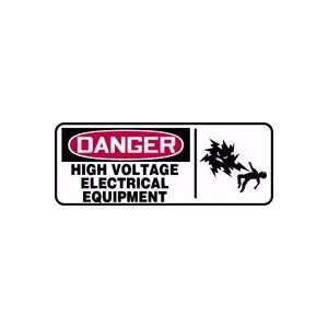  DANGER HIGH VOLTAGE ELECTRICAL EQUIPMENT (W/GRAPHIC) 7 x 