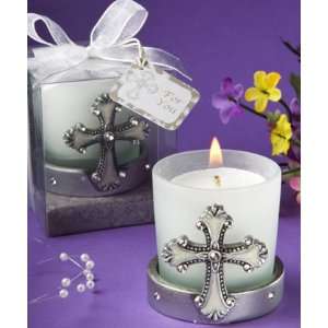  Regal Favor Cross Themed Candle Holders Health & Personal 