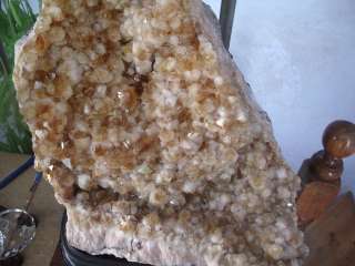 32.47lb 100% Natural Citrine yellow Point Cluster & agate Brazil 