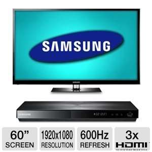  Samsung 60 1080p 600Hz Smart 3DPlasma TV & BluRay 