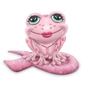  Breast Cancer Support Pink Frog Figurine Hop For Hope by 