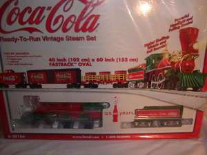 Lionel 6 30166 Coca Cola 125th Anniversary Vintage Steam Train Set MIB 