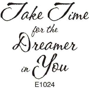  Time for the Dreamer Greeting Rubber Stamp Arts, Crafts 