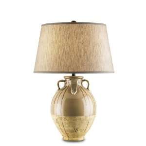 Currey and Company 6404 Pithos   One Light Table Lamp, Tawny Sand 