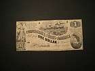1862 One Dollar confederate states of america Note