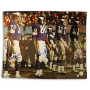 Purple People Eaters Autographed/Hand Signed Minnesota Vikings 16x20 