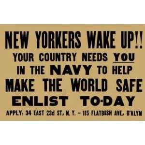  New Yorkers wake up Your country needs you in the Navy 