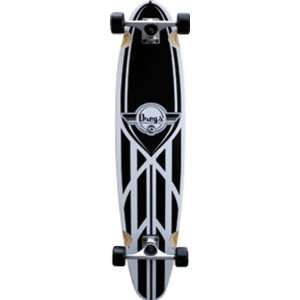    Dregs Tear Drop Skateboard   9.5x45 7 Ply