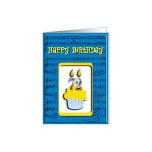  72nd Birthday Cupcake Invitation Card Toys & Games
