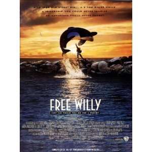  Free Willy   Movie Poster   27 x 40