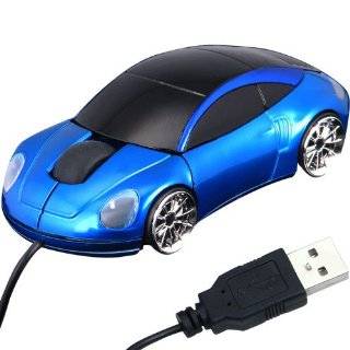  WMS207B Car Shaped USB Optical Mouse with Front and Back LED Lights 