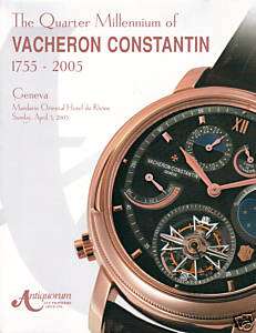 RARE ANTIQUORUM VACHERON CONSTANTIN 1755 2005  