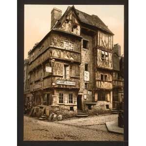   Reprint of Old house in Rue St. Martin, Bayeux, France