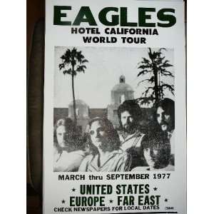    The Eagles Hotel California World Tour Poster 