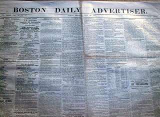 Lot of 7 original Civil War Union newspapers 1861 1865  