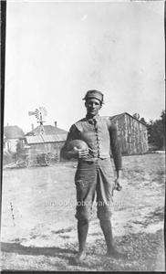 Photo 1890s Gray Kansas Football Player  