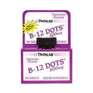 B 12 Dots,500 Mcg By Twinlab   250 Dot Health & Personal 