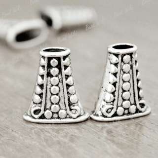   Tibetan Silver Tibet Findings DIY Beads End Caps 18x16.5x8.5mm TS1872