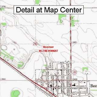  USGS Topographic Quadrangle Map   Beemer, Nebraska (Folded 