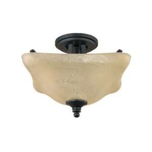   Tea Stained Alabaster Semi Flush Light û 81911 BNB