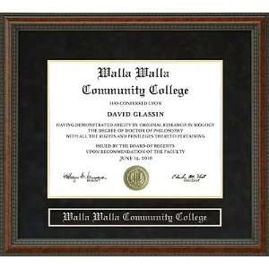  Walla Walla Community College (WWCC) Diploma Frame Sports 