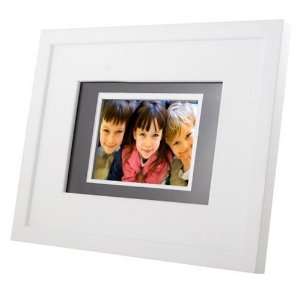   Beveled Double Matted Digital Picture Frame (White)