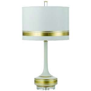  AF Lighting 8255 TL Darwin Table Lamp, White Gold
