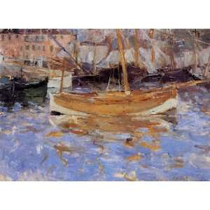   , painting name The Port of Nice, by Morisot Berthe