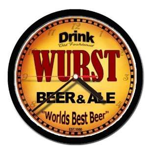  WURST beer and ale cerveza wall clock 